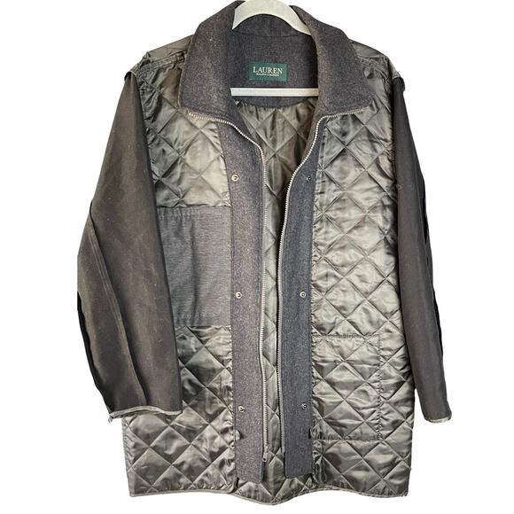 Lauren Ralph Lauren Removable Quilted Lining Wool Trim Replacement Size S - Picture 1 of 6